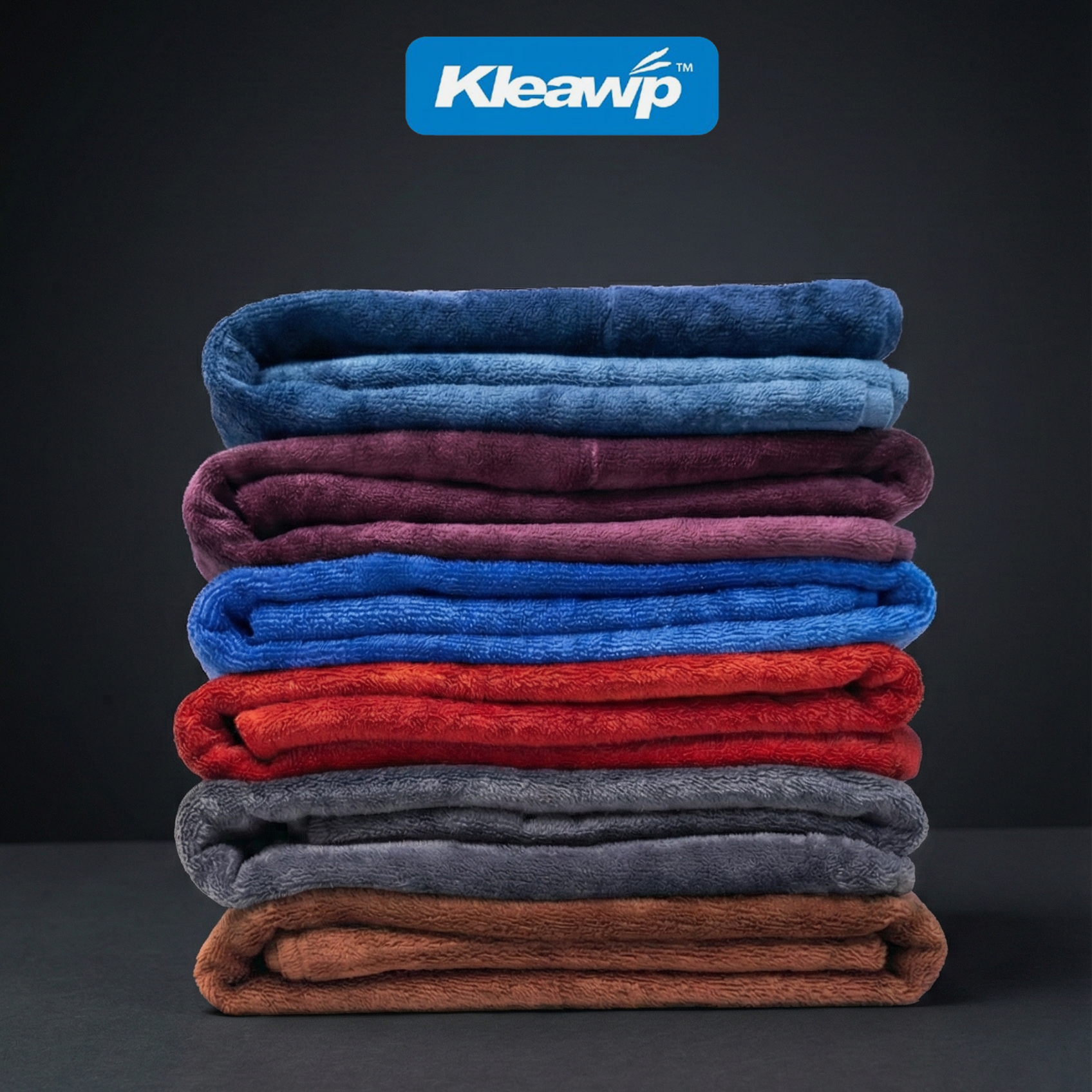 Kleawip soft microfiber cloth lint free cleaning