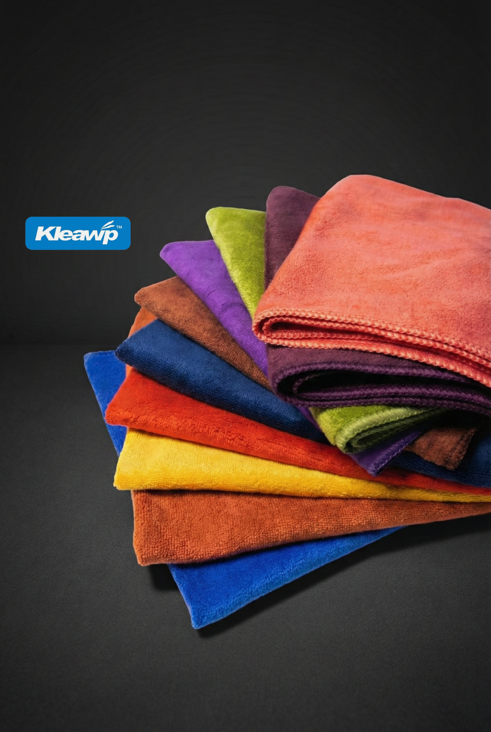Kleawip microfiber towel stack for vehicle washing